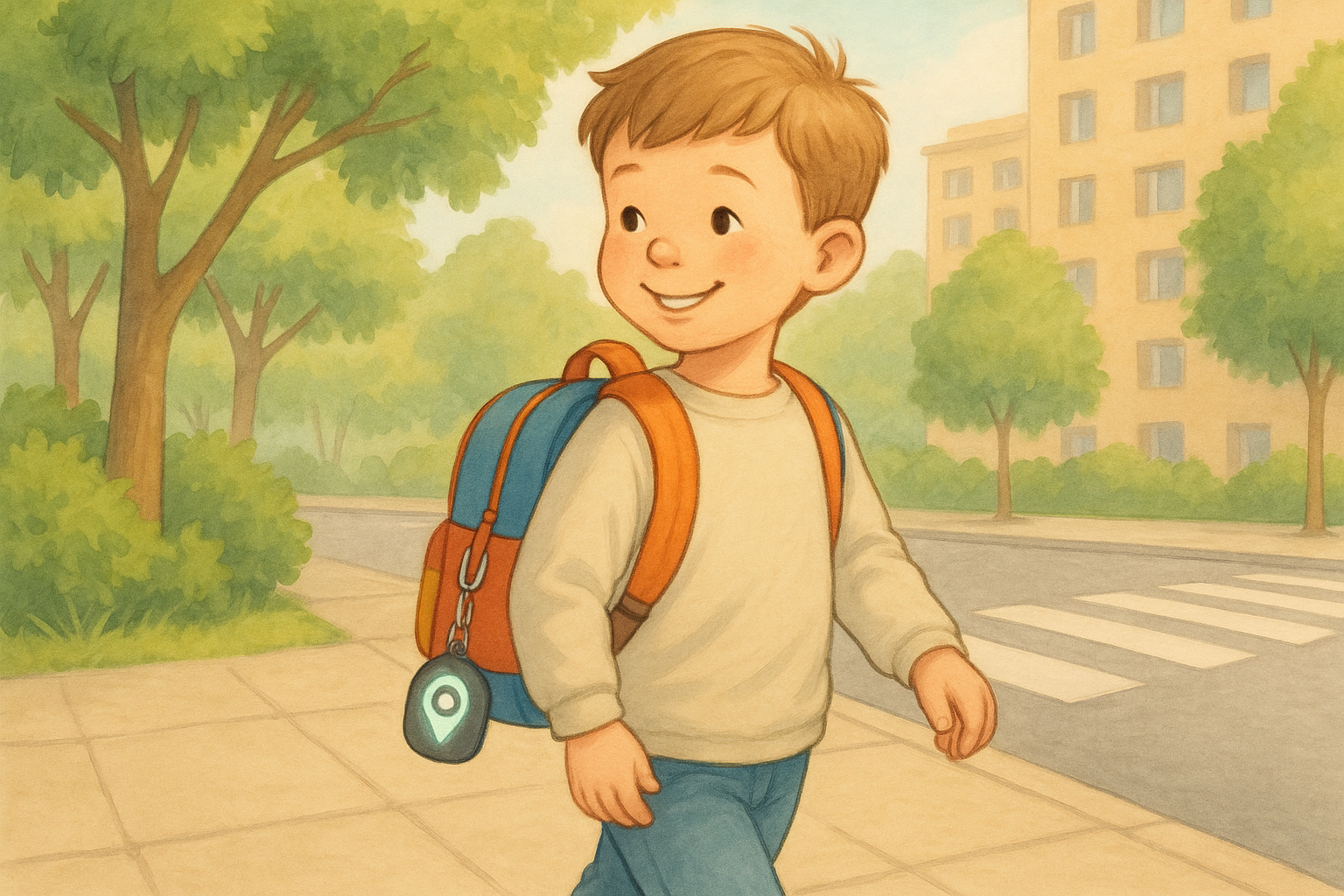 Comment un porte clé connecté aide les parents à suivre leur enfant
