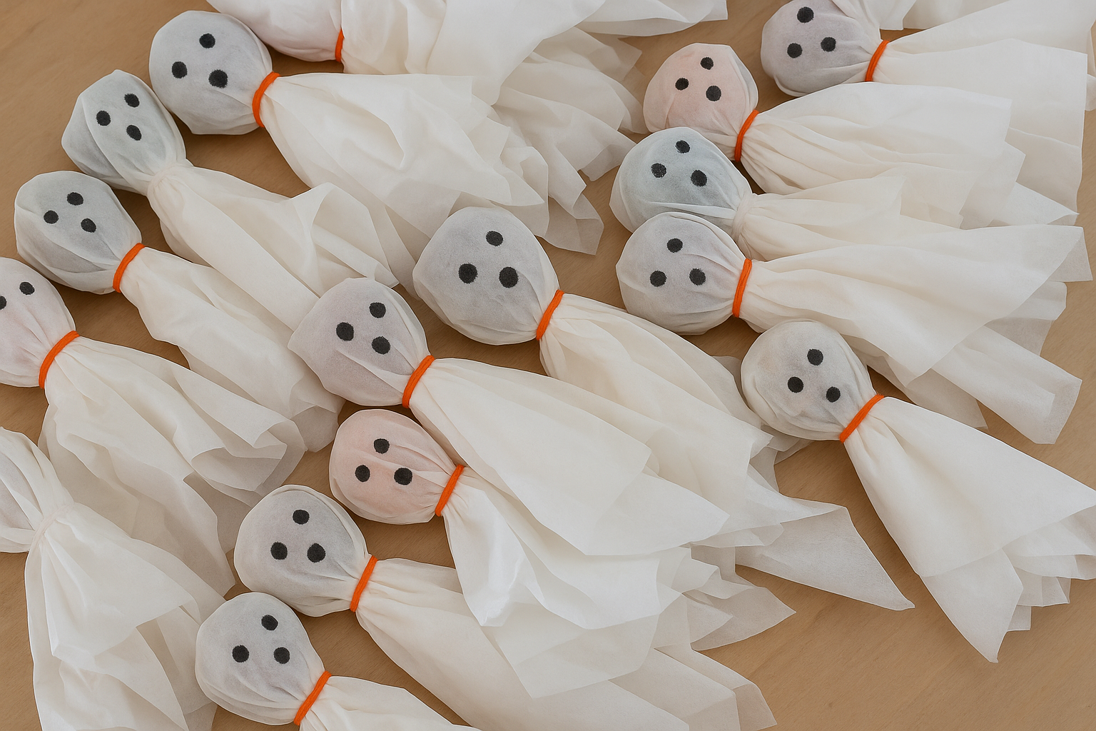 Sucettes fantômes Halloween