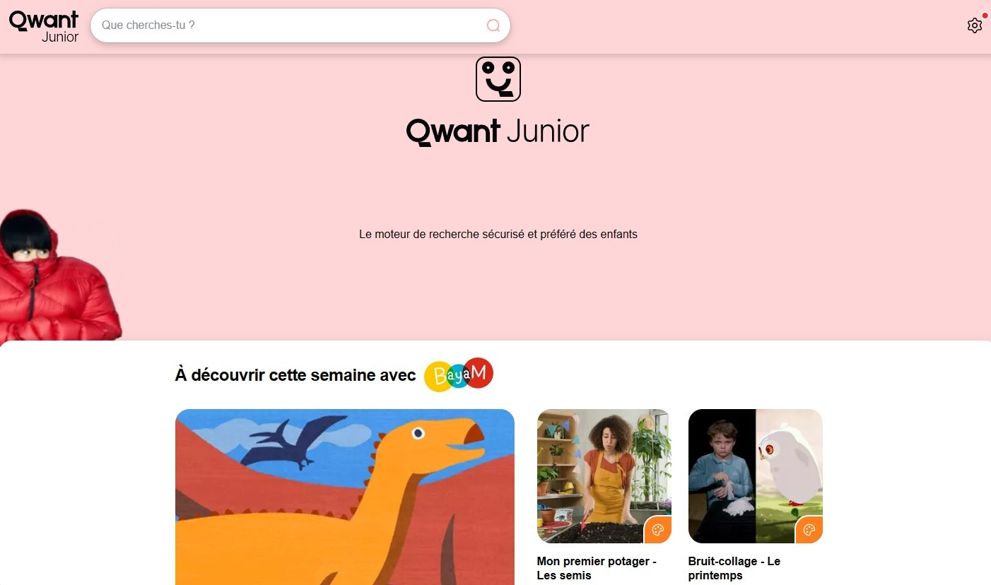 Qwant Junior moteur sécurisé pour enfants
