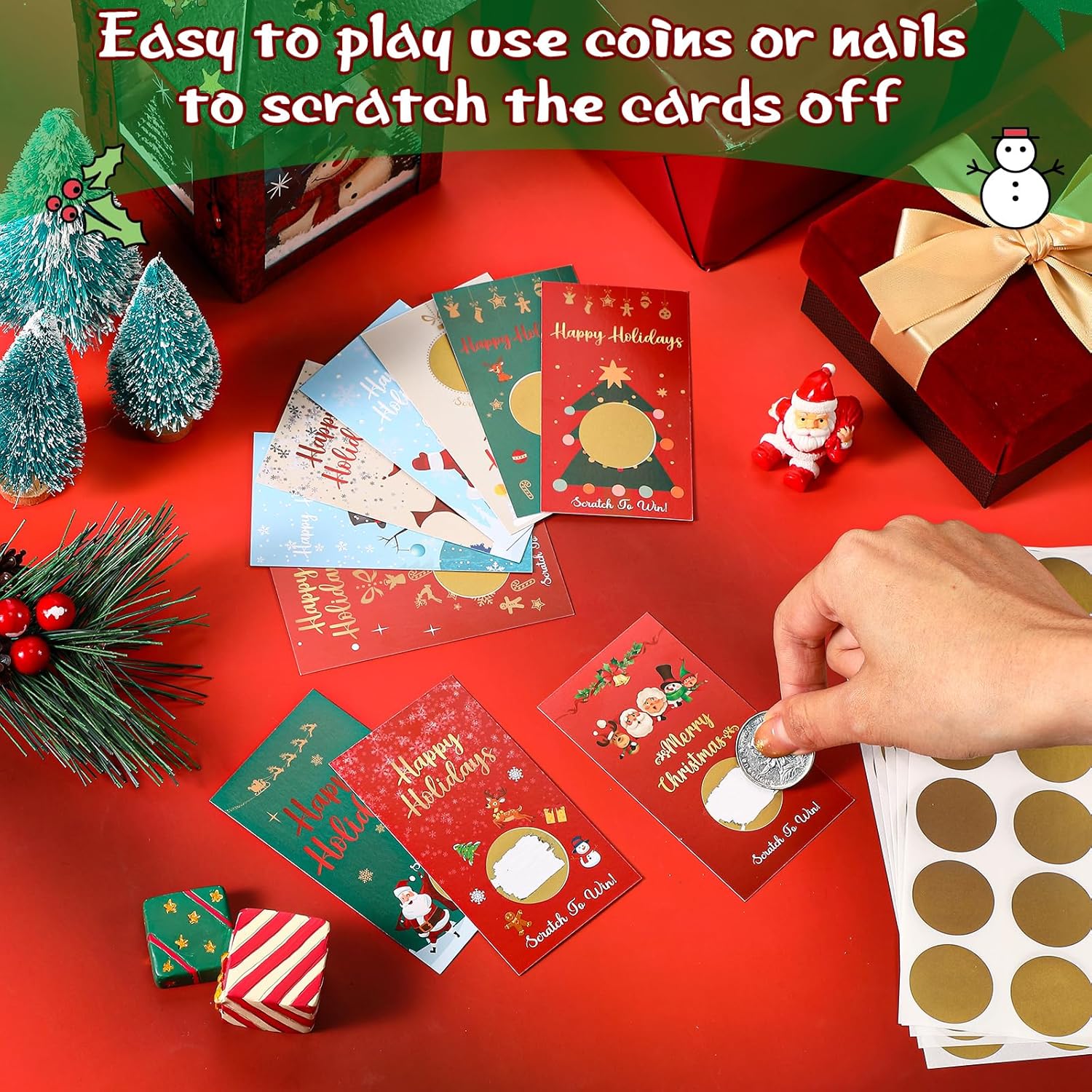 Cartes à gratter de Noël