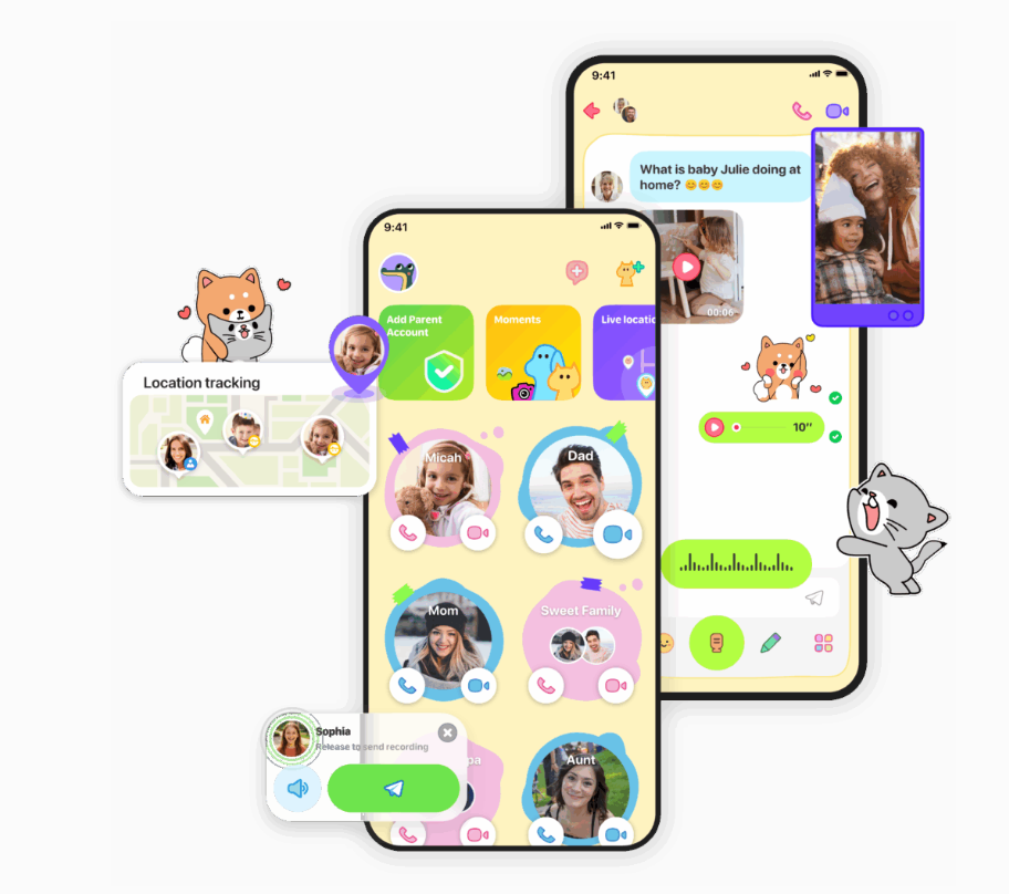 application de communication pour enfant Justalk Kids