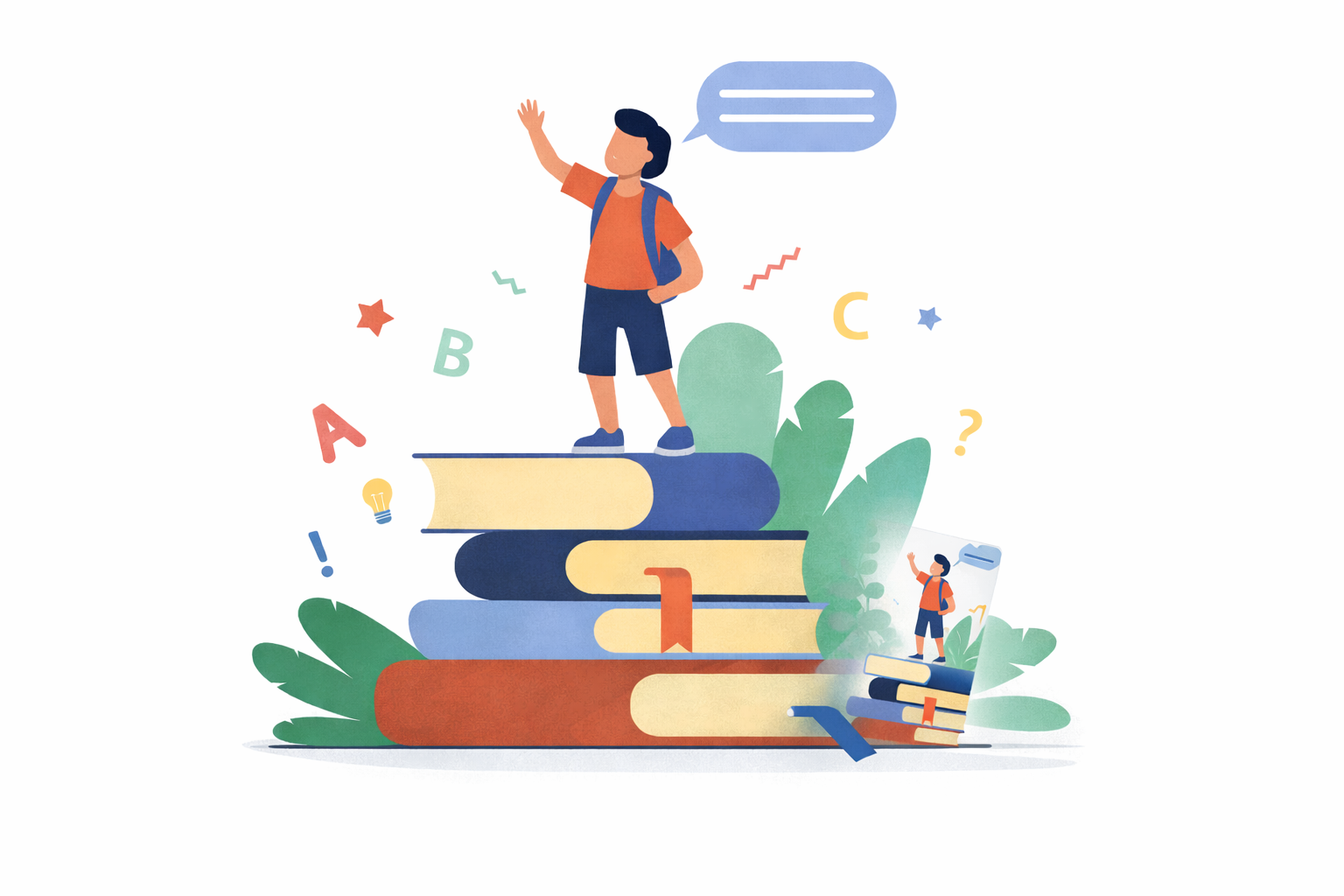 Illustration humoristique devoirs scolaires