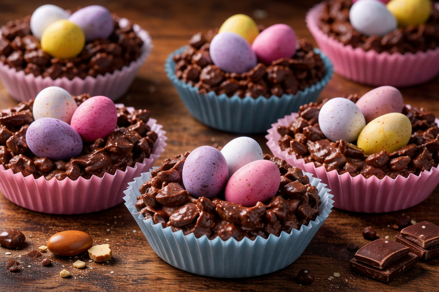 recette nids de paques roses des sables chocolat