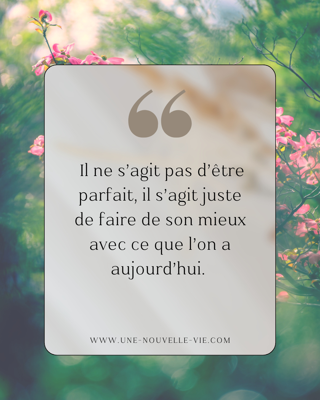 Citation douceur pastel