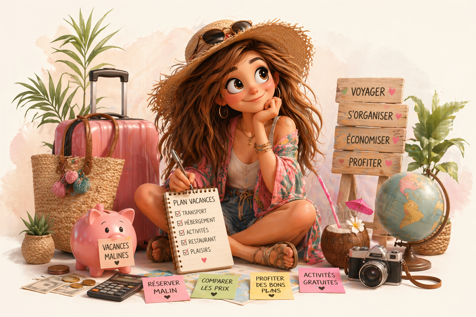 illustration vacances palmier