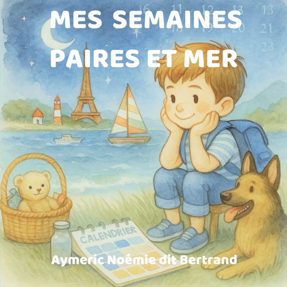 Mes semaines paires et mer - livre sur la garde alternée
